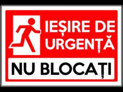 Indicator pentru iesire de urgenta nu blocati